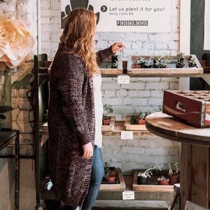 Agnes & Dora Dreamy Duster Cardigan | NWT | Size M | Long Knit Open Front |